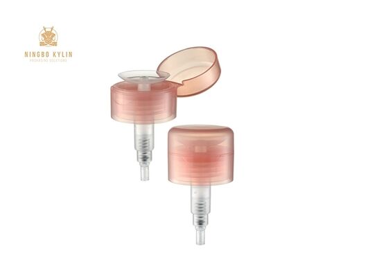 Une pompe à ongles orange à l'intérieur pour enlever le maquillage des filles