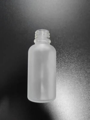 Flacon compte-gouttes en verre de bouteille d'emballage cosmétique de luxe 15 ml 30 ml 50 ml bouteilles givrées